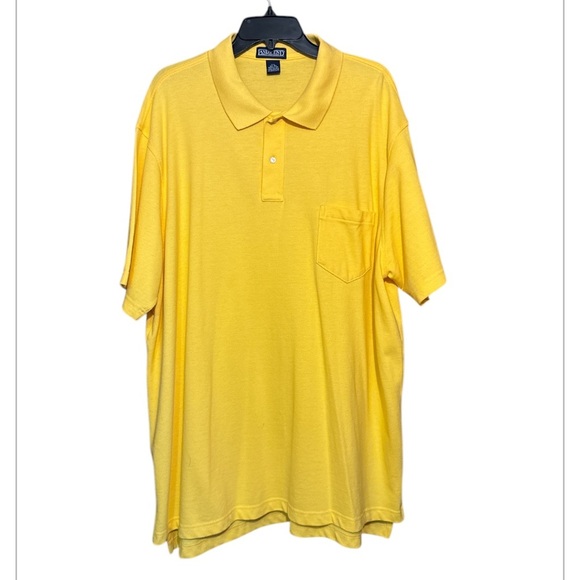 Lands End Men's Yellow Polo Shirt size XXL 50-52 - Picture 1 of 3